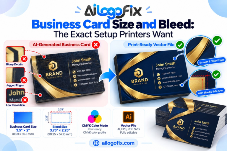 Business Card Size and Bleed: The Exact Setup Printers Want