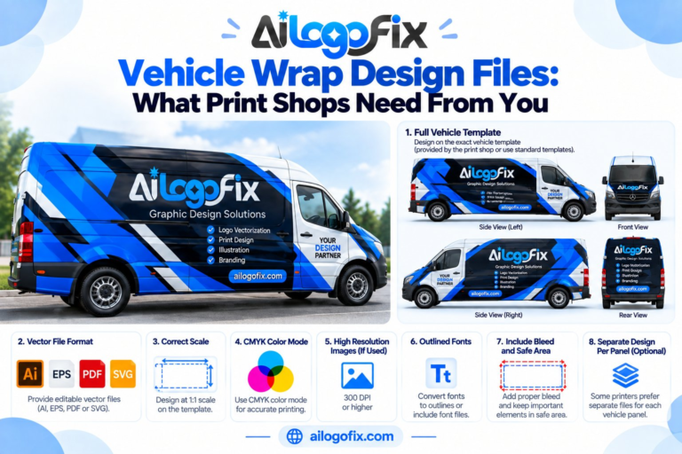 Vehicle Wrap Design Files: What Print Shops Need From You