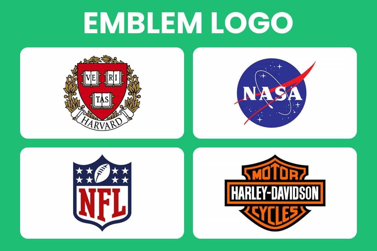 Emblem logo examples - types of logo design