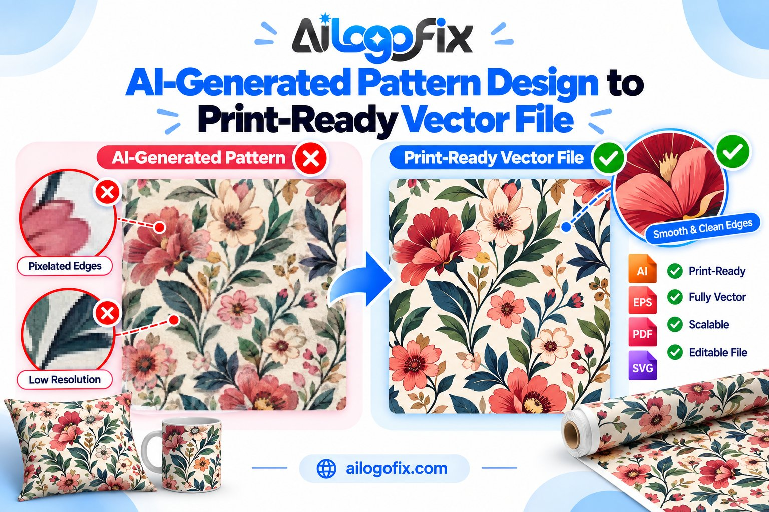 AI pattern to vector workflow from AI pattern to print-ready vector file