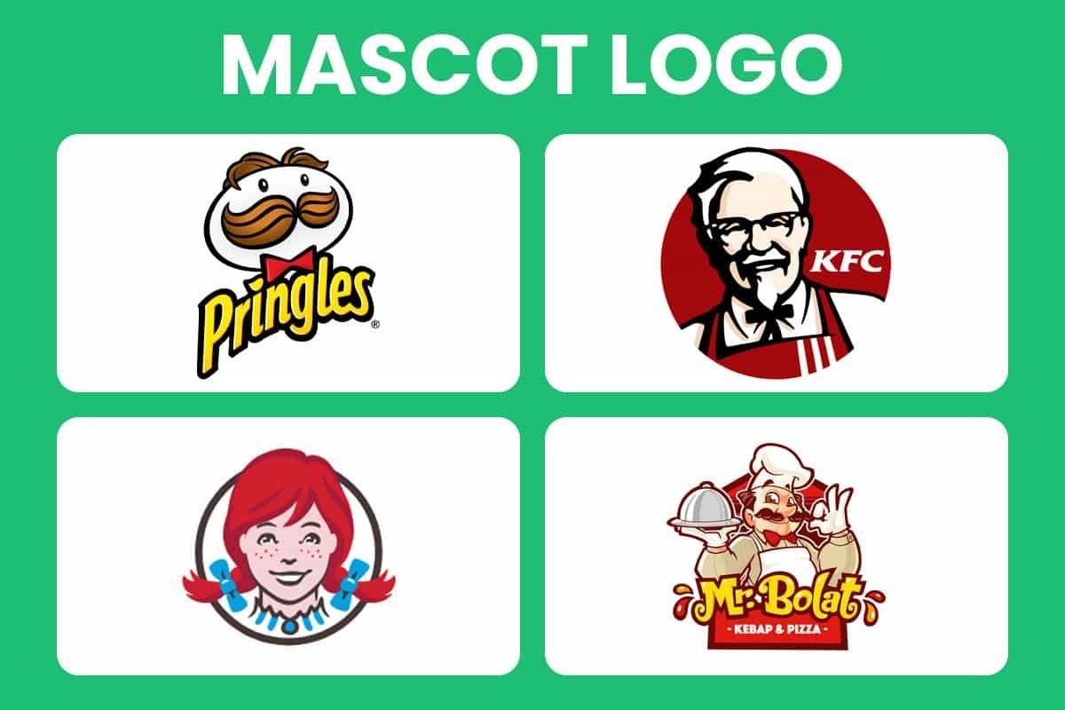 Mascot logo examples - types of logo design