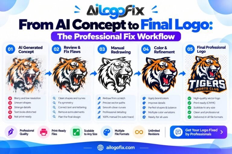 From AI Concept to Final Logo: The Professional Fix Workflow