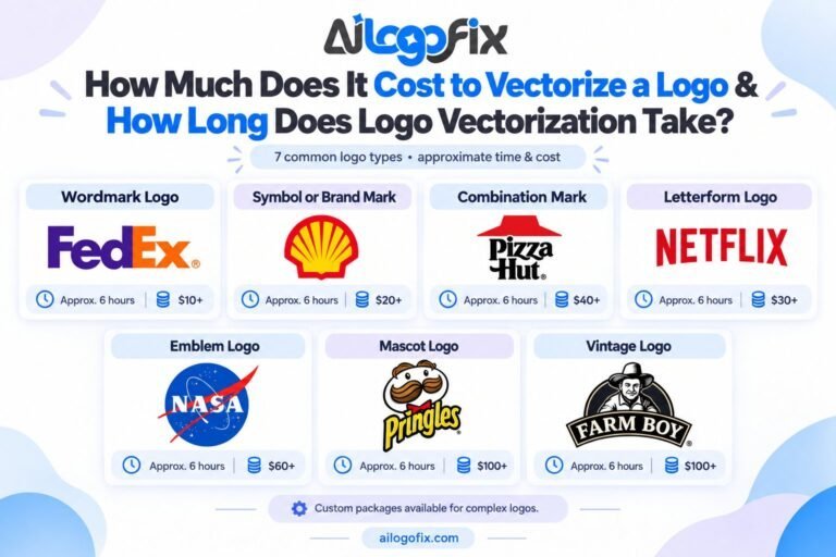 How Much Does It Cost to Vectorize a Logo & How Long Does Logo Vectorization Take?