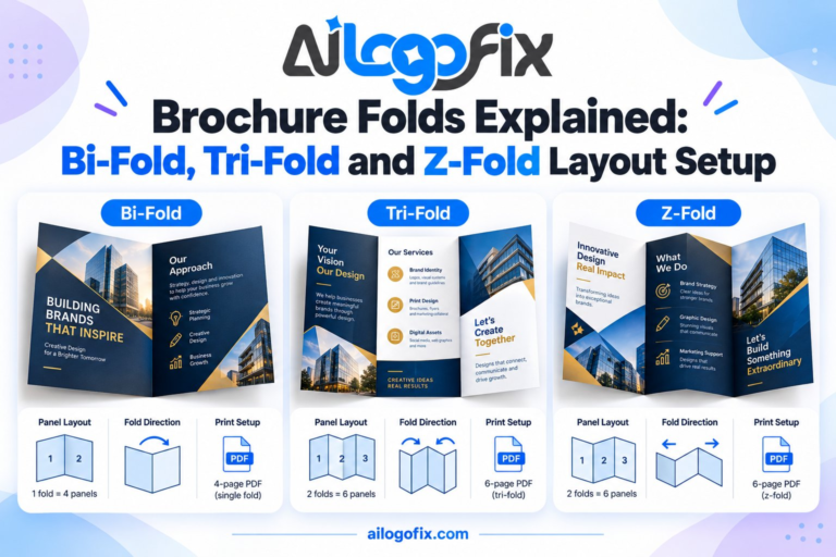 Brochure Folds Explained: Bi-Fold, Tri-Fold and Z-Fold Layout Setup