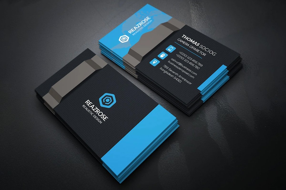 Professionally printed business cards with clean layout and sharp details