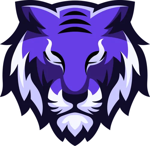 Tiger logo after manual vector tracing