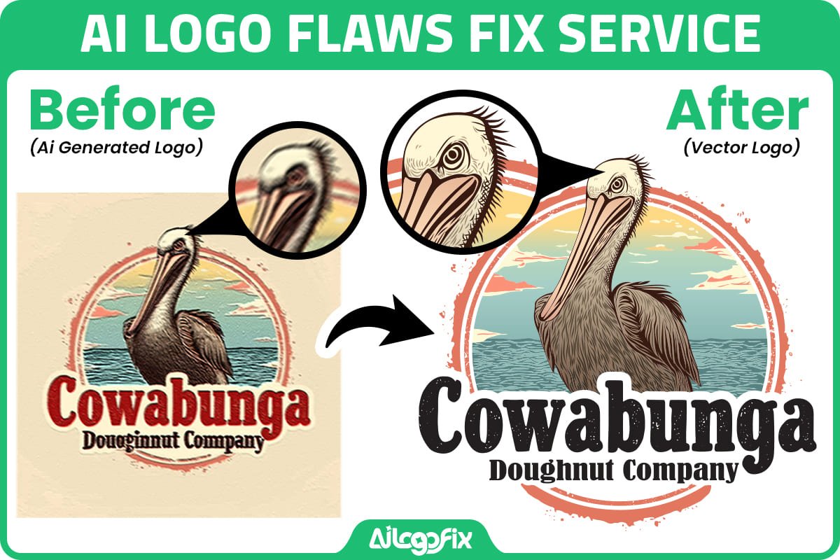 AI Generated Logo Fix Service