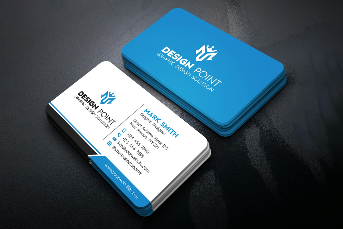 Professional modern business card design by AiLogoFix – custom visiting card design portfolio